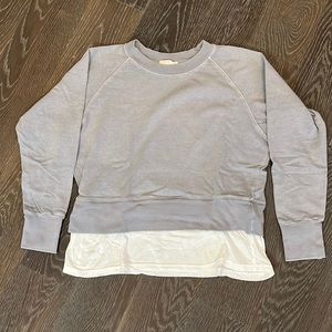 Monrow layered look sweatshirt XS